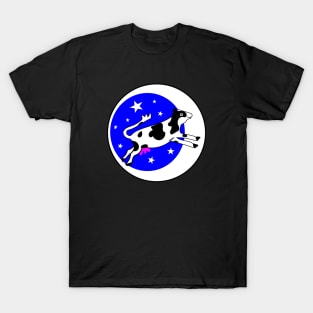 Funny Cow with Moon and Stars T-Shirt